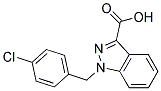 1-(P-CHLOROBENZYL)INDAZOLYL-3-CARBOXYLIC ACID Struktur