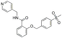 2-[4-(METHYLSULPHONYL)BENZYLOXY]-N-(4-PYRIDINYLMETHYL)BENZAMIDE