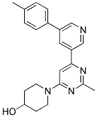 1-[2-METHYL-6-(5-P-TOLYL-PYRIDIN-3-YL)-PYRIMIDIN-4-YL]-PIPERIDIN-4-OL Struktur