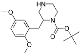 2-(2,5-DIMETHOXY-BENZYL)-PIPERAZINE-1-CARBOXYLIC ACID TERT-BUTYL ESTER Struktur