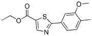 2-(3-METHOXY-4-METHYL-PHENYL)-THIAZOLE-5-CARBOXYLIC ACID ETHYL ESTER Struktur