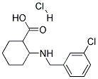 2-(3-CHLORO-BENZYLAMINO)-CYCLOHEXANECARBOXYLIC ACID HYDROCHLORIDE Struktur