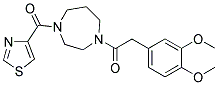 1-[(3,4-DIMETHOXYPHENYL)ACETYL]-4-(1,3-THIAZOL-4-YLCARBONYL)-1,4-DIAZEPANE Struktur