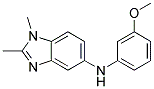 (1,2-DIMETHYL-1H-BENZOIMIDAZOL-5-YL)-(3-METHOXY-PHENYL)-AMINE Struktur