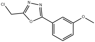 2-(CHLOROMETHYL)-5-(3-METHOXYPHENYL)-1,3,4-OXADIAZOLE Struktur