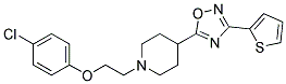 1-[2-(4-CHLOROPHENOXY)ETHYL]-4-[3-(2-THIENYL)-1,2,4-OXADIAZOL-5-YL]PIPERIDINE Struktur