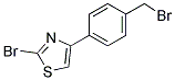 2-BROMO-4-(4-BROMOMETHYL-PHENYL)-THIAZOLE Struktur