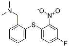 2-[(4-FLUORO-2-NITROPHENYL)THIO]-N,N-DI-METHYLBENZENEMETHANAMINE Struktur