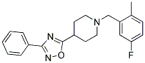 1-(5-FLUORO-2-METHYLBENZYL)-4-(3-PHENYL-1,2,4-OXADIAZOL-5-YL)PIPERIDINE Struktur