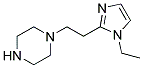 1-[2-(1-ETHYL-1H-IMIDAZOL-2-YL)-ETHYL]-PIPERAZINE Struktur