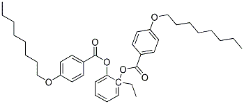 2-Ethylphenylene bis(4-octyloxybenzoate) Struktur