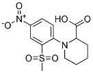 1-[2-(Methylsulphonyl)-4-nitrophenyl]piperidine-2-carboxylic acid Struktur