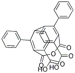 2,2'-diphenyl-3,3',4,4'-biphenyl-tetracarboxylic anhydride Struktur