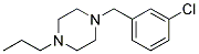 1-(3-Chlorobezyl)-4-Propylpiperazine Struktur