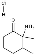 2-Dimethyl Amino Cyclohexanone Hydrochloride Struktur