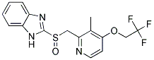 2-[[[3-Methyl-4-(2,2,2-Trifluoroethoxy)-2-Pyridinyl]-Methyl]-Sulfinyl]-1H Benzimidazole Struktur