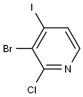 2-CHLORO-3-BROMO-4-IODOPYRIDINE Struktur