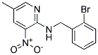 (2-Bromo-benzyl)-(5-methyl-3-nitro-pyridin-2-yl)-amine Struktur