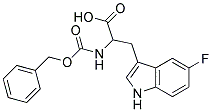 2-{[(benzyloxy)carbonyl]amino}-3-(5-fluoro-1H-indol-3-yl)propanoic acid Struktur