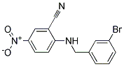 2-(3-Bromo-benzylamino)-5-nitro-benzonitrile Struktur