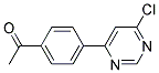 1-[4-(6-Chloro-pyrimidin-4-yl)-phenyl]-ethanone Struktur