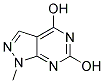 1-methyl-1H-pyrazolo[3,4-d]pyrimidine-4,6-diol Struktur