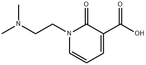 1-[2-(dimethylamino)ethyl]-2-oxo-1,2-dihydropyridine-3-carboxylic acid Struktur