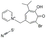 1-(6-BROMO-4-HYDROXY-3-ISOPROPYL-5-OXO-1,3,6-CYCLOHEPTATRIENYLMETHYL)PYRIDINIUMTHIOCYANATE Struktur