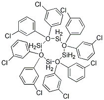 2,2,4,4,6,6,8,8-OCTAKIS(M-CHLOROPHENYL)CYCLOTETRASILOXANE Struktur