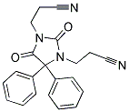 2,5-DIOXO-4,4-DIPHENYL-1,3-IMIDAZOLIDINEDIPROPIONITRILE Struktur