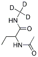 2-ACETAMIDO-N-(METHYL-D3)BUTYRAMIDE Struktur