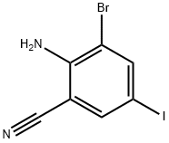 2-Amino-3-bromo-5-iodobenzonitrile Struktur