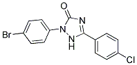 2-(4-Bromophenyl)-5-(4-chlorophenyl)-1,2-dihydro-3H-1,2,4-triazol-3-one Struktur