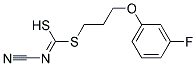 [2-(3-Fluorophenoxy)ethyl]methyl-cyanocarbonimidodithioate Struktur