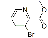 3-bromo-5-methylpyridine-2-carboxylic acid methy lester Struktur