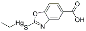 2-ETHYLMERCURITHIOBENZOXAZOLE-5-CARBOXYLIC ACID Struktur