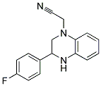 2-(2-(4-FLUOROPHENYL)-2,3-DIHYDROQUINOXALIN-4(1H)-YL)ACETONITRILE Struktur