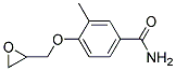 1-(P-CARBAMOYLMETHYLPHENOXY)-2,3-EPOXYPROPANE Struktur