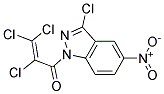 2,3,3-TRICHLORO-1-(3-CHLORO-5-NITRO-1H-INDAZOL-1-YL)PROP-2-EN-1-ONE, TECH Struktur