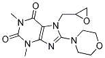 1,3-DIMETHYL-8-MORPHOLINO-7-(2-OXIRANYLMETHYL)-2,3,6,7-TETRAHYDRO-1H-2,6-PURINEDIONE, TECH Struktur