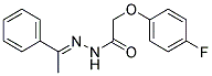 2-(4-FLUOROPHENOXY)-N'-[(1E)-1-PHENYLETHYLIDENE]ACETOHYDRAZIDE Struktur