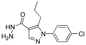 1-(4-CHLOROPHENYL)-5-PROPYL-1H-PYRAZOLE-4-CARBOHYDRAZIDE Struktur