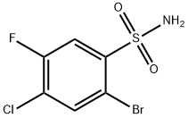 2-BROMO-4-CHLORO-5-FLUOROBENZENESULFONAMIDE Struktur