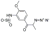 2-AZIDO-1-(4'-METHOXY-3'-SULFONAMIDOPHENYL)-1-PROPANONE Struktur