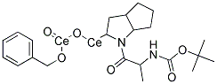 1-(2-TERT-BUTOXYCARBONYLAMINO-1-OXOPROPYL)OCTAHYDROCYCLOPENTA[B]PYRROLE-2-CAROXYLIC ACID, BENZYL ESTER Struktur