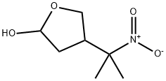 2-HYDROXY-4-(1-METHYL-1-NITROETHYL)-TETRAHYDROFURAN Struktur