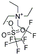 2,2,3,3-TETRAFLUOROPROPYL TRIETHYLAMMONIUM TRIFLAT Struktur