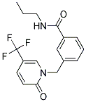 1-[3-(PROPYLAMINOCARBONYL)BENZYL]-5-(TRIFLUOROMETHYL)-2-PYRIDONE Struktur