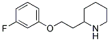 2-[2-(3-FLUOROPHENOXY)ETHYL]PIPERIDINE Struktur