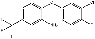 2-(3-CHLORO-4-FLUOROPHENOXY)-5-(TRIFLUOROMETHYL)-PHENYLAMINE Struktur